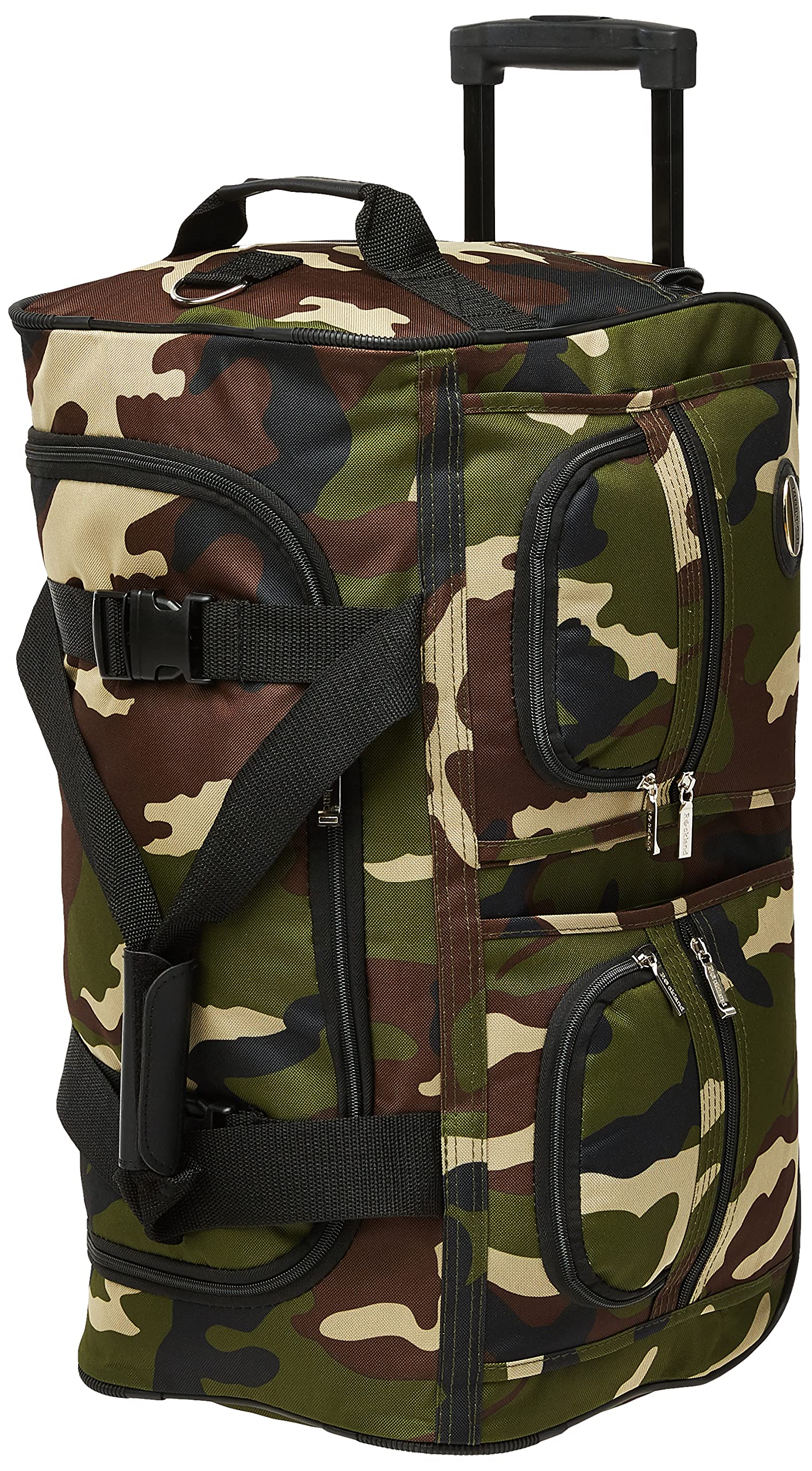Foto 2 pulgar | Bolsa De Lona Rodante Rockland Camo Con Ruedas Extra Grandes - Venta Internacional.