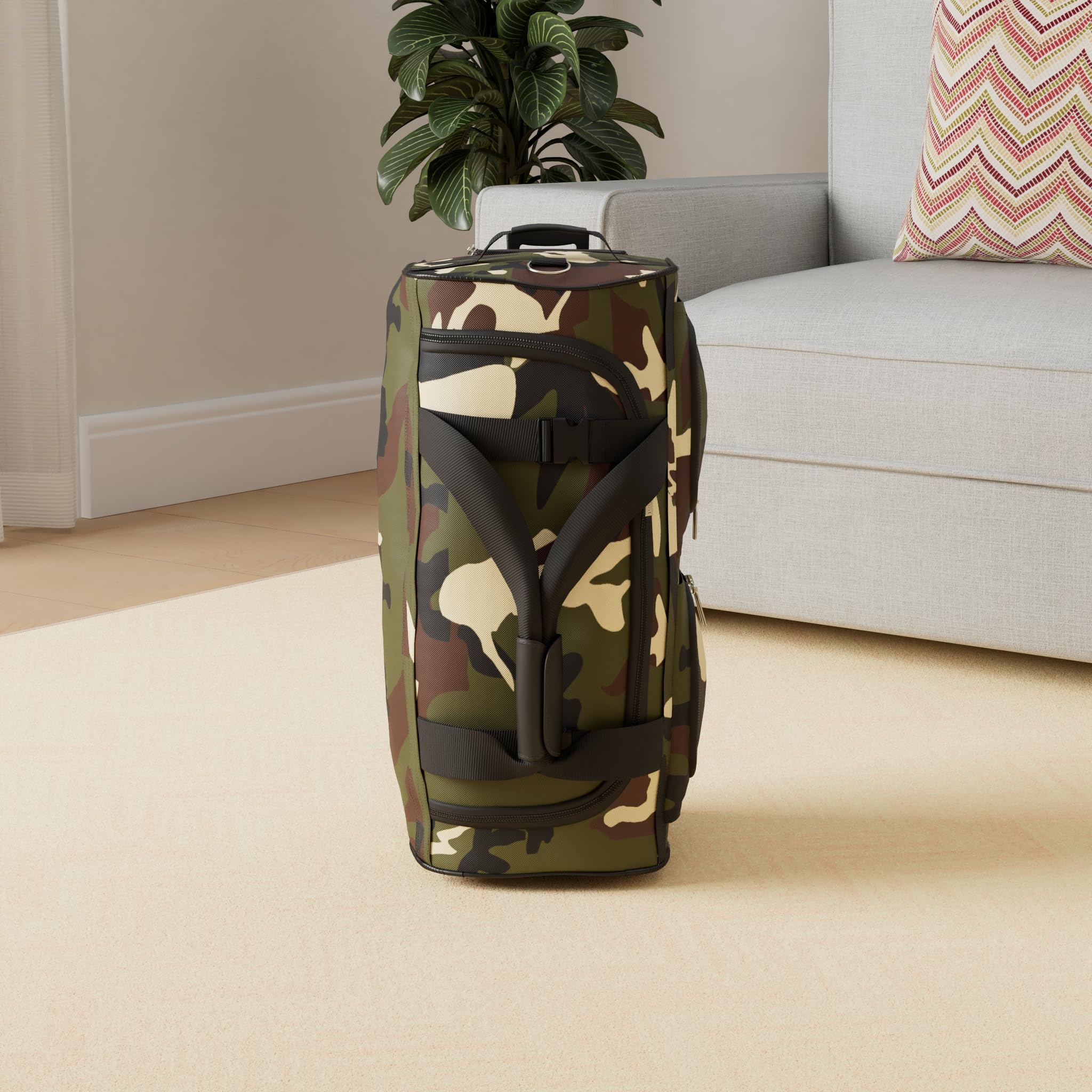 Foto 3 pulgar | Bolsa De Lona Rodante Rockland Camo Con Ruedas Extra Grandes - Venta Internacional.