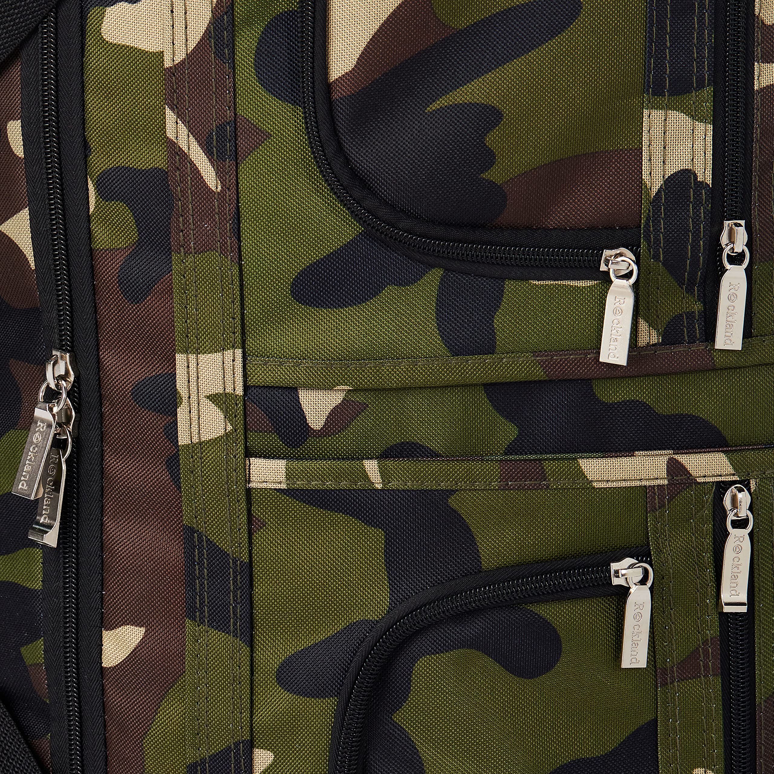 Foto 6 pulgar | Bolsa De Lona Rodante Rockland Camo Con Ruedas Extra Grandes - Venta Internacional.