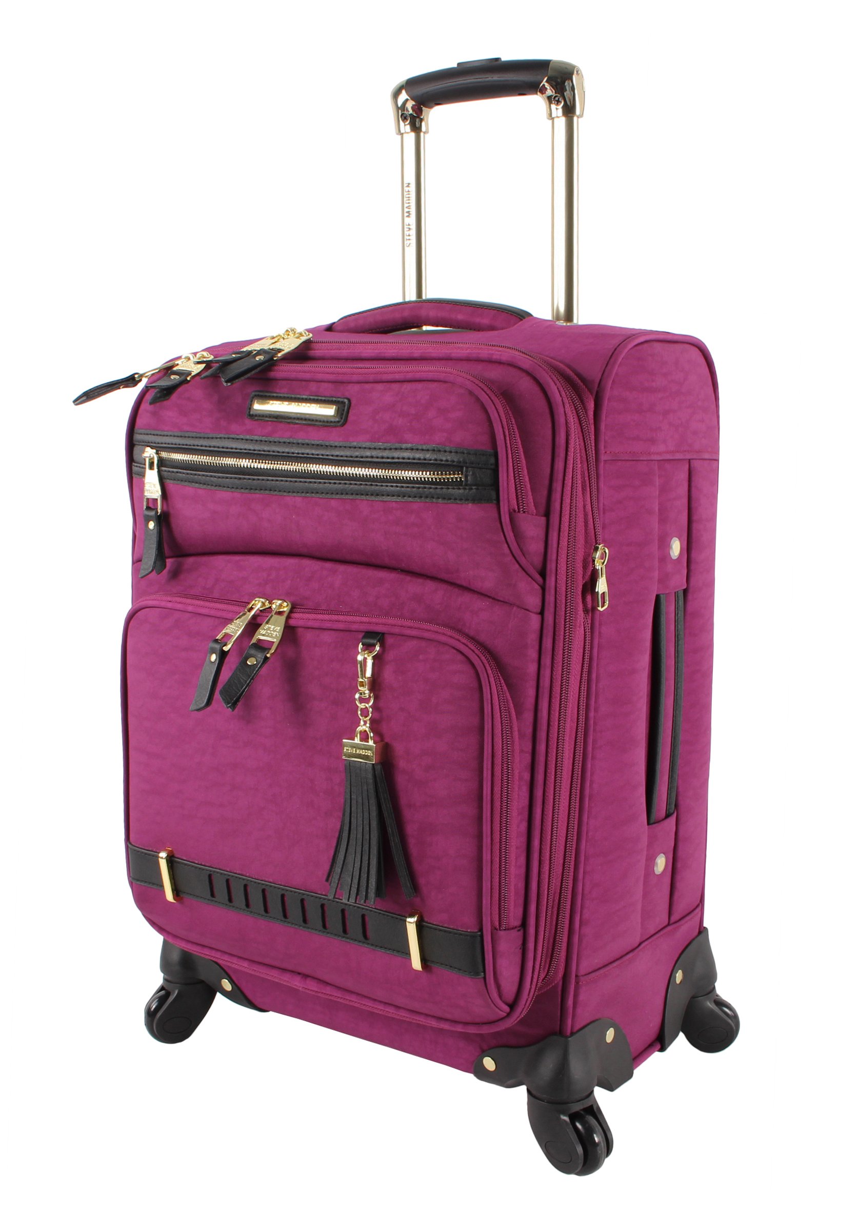 Foto 1 | Bolsa De Mano Steve Madden Peek-a-boo Morada De 20 Pulgadas Con Ruedas - Venta Internacional.