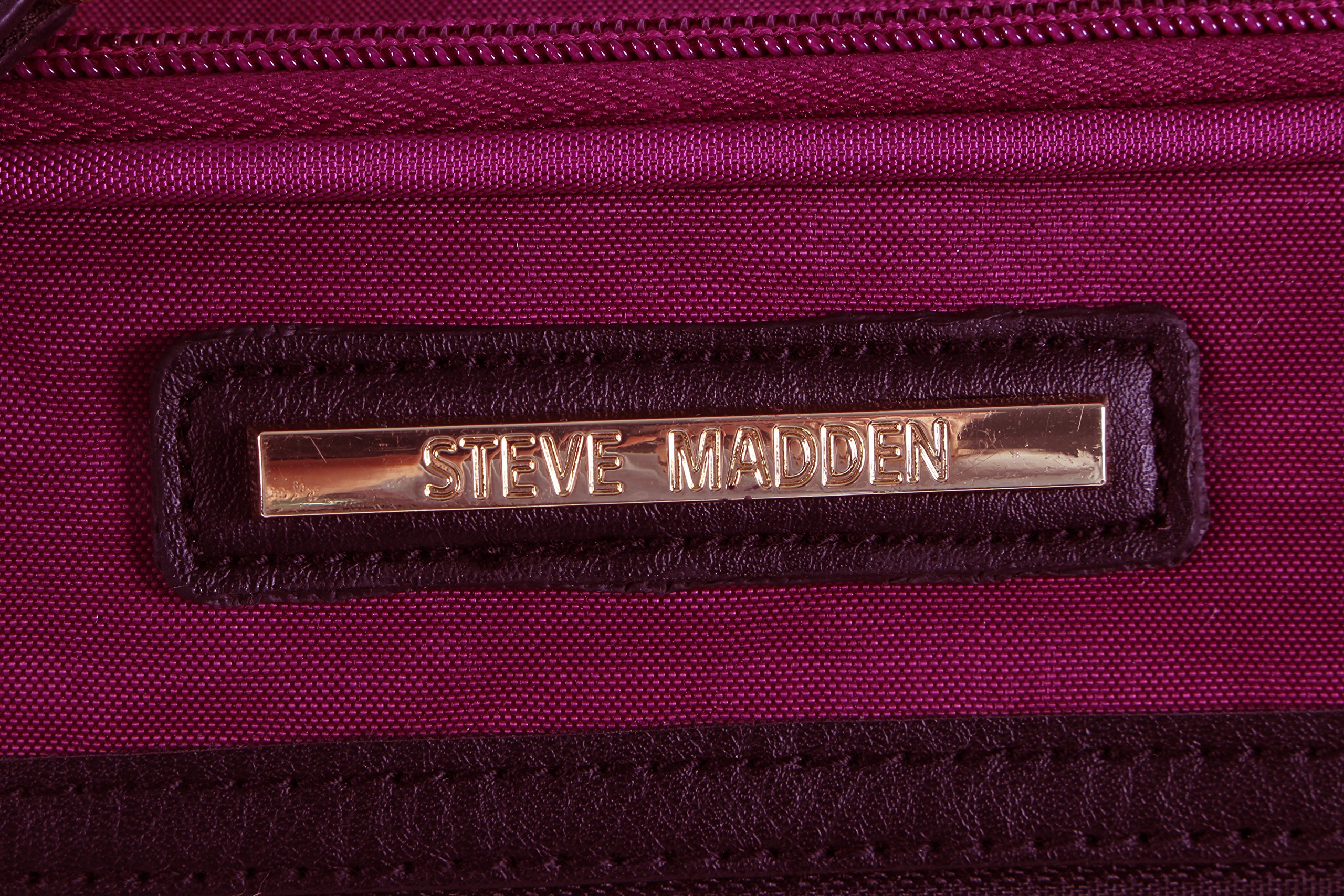 Foto 6 pulgar | Bolsa De Mano Steve Madden Peek-a-boo Morada De 20 Pulgadas Con Ruedas - Venta Internacional.