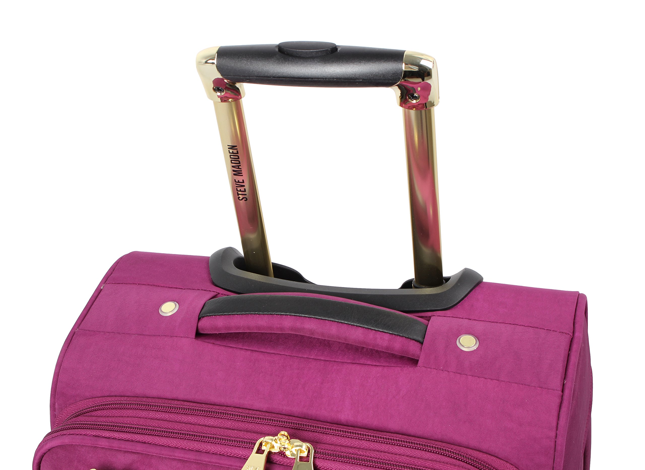 Foto 7 pulgar | Bolsa De Mano Steve Madden Peek-a-boo Morada De 20 Pulgadas Con Ruedas - Venta Internacional.