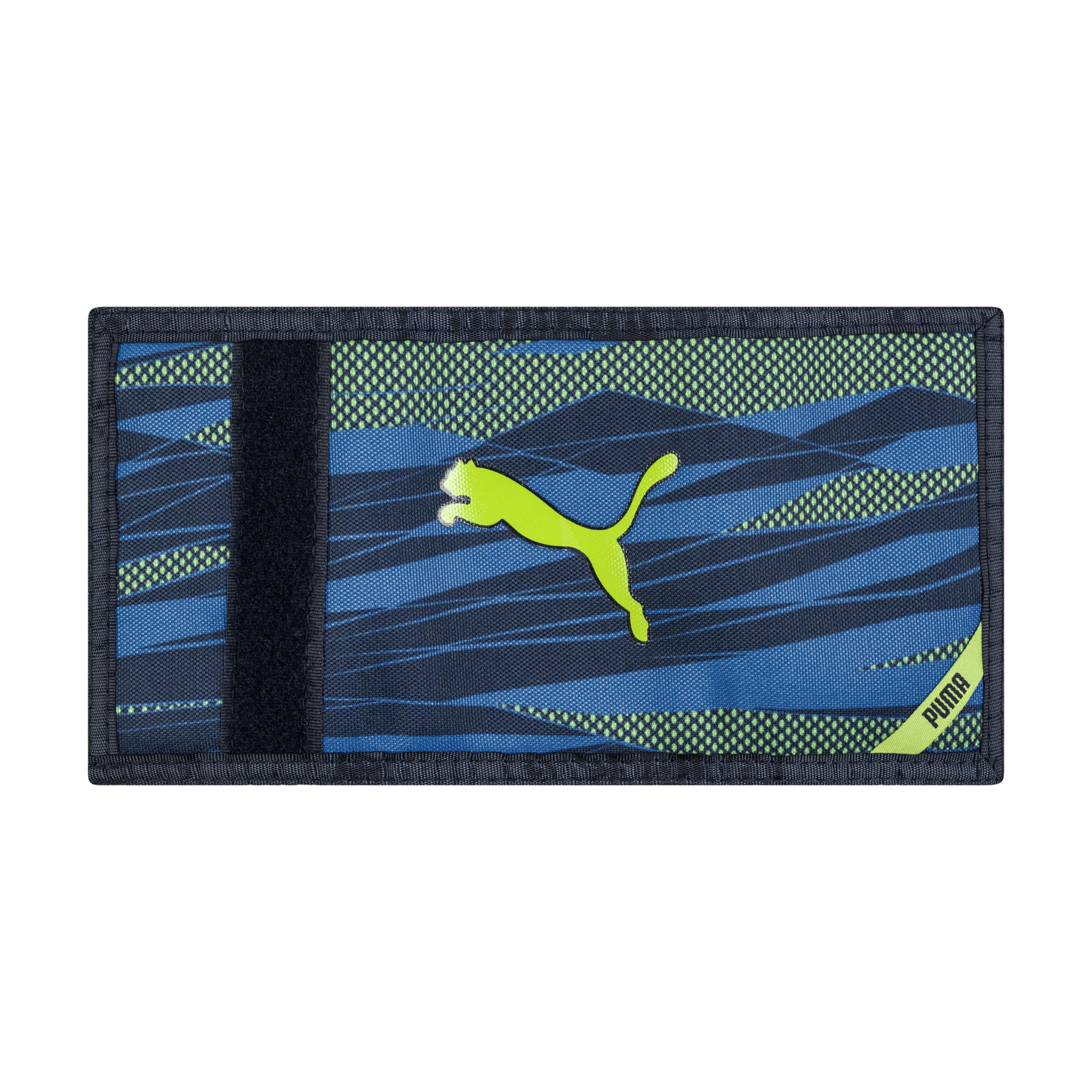 Foto 3 pulgar | Cartera Puma Little Rise Trifold Para Niños, Azul Marino Y Verde - Venta Internacional.