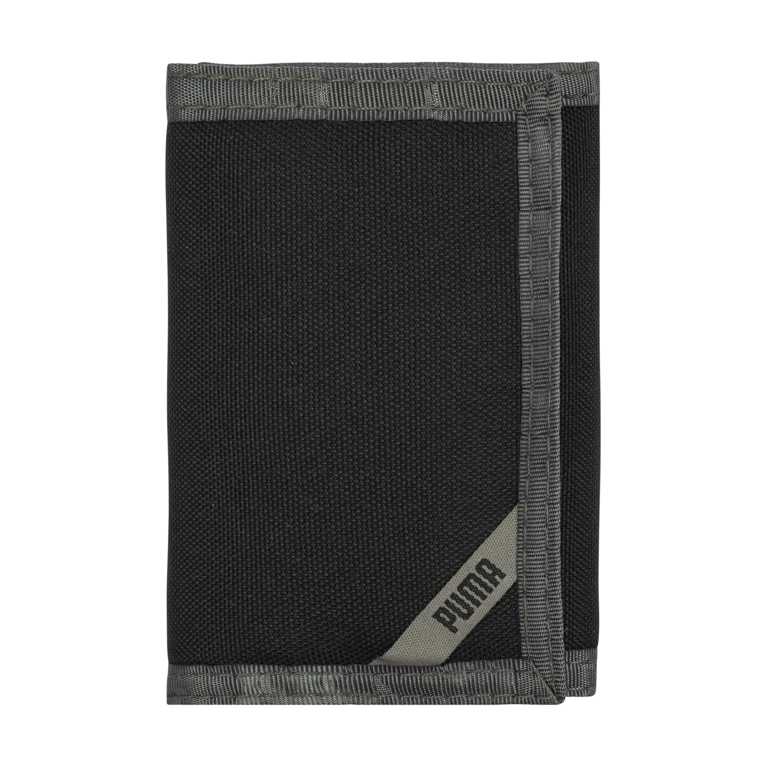 Foto 2 pulgar | Cartera Puma Little Rise Para Niños Con Tres Pliegues, Negro/gris - Venta Internacional.