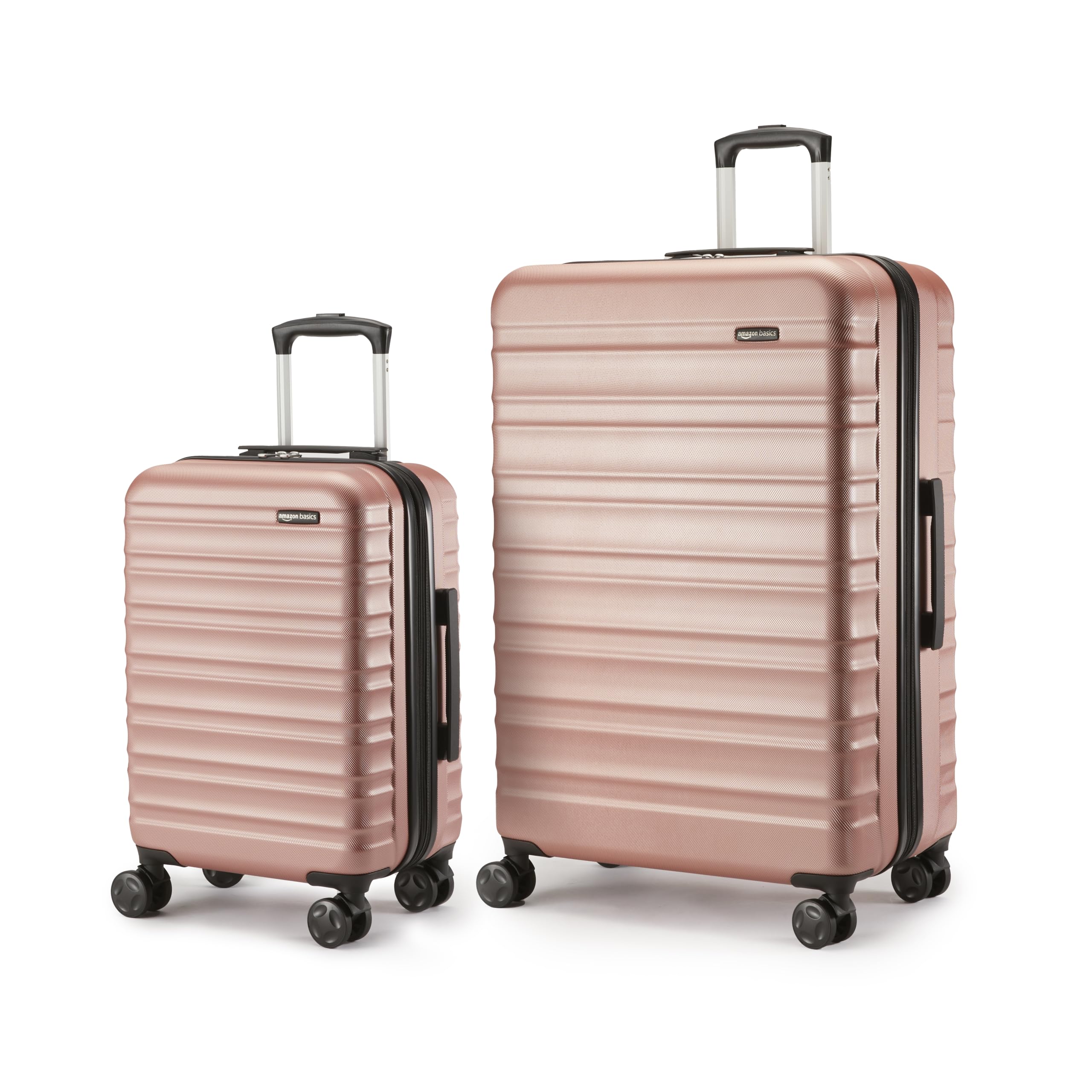Foto 1 | Maleta Amazon Basics Rígida con Ruedas 2 Piezas Oro Rosa - Venta Internacional