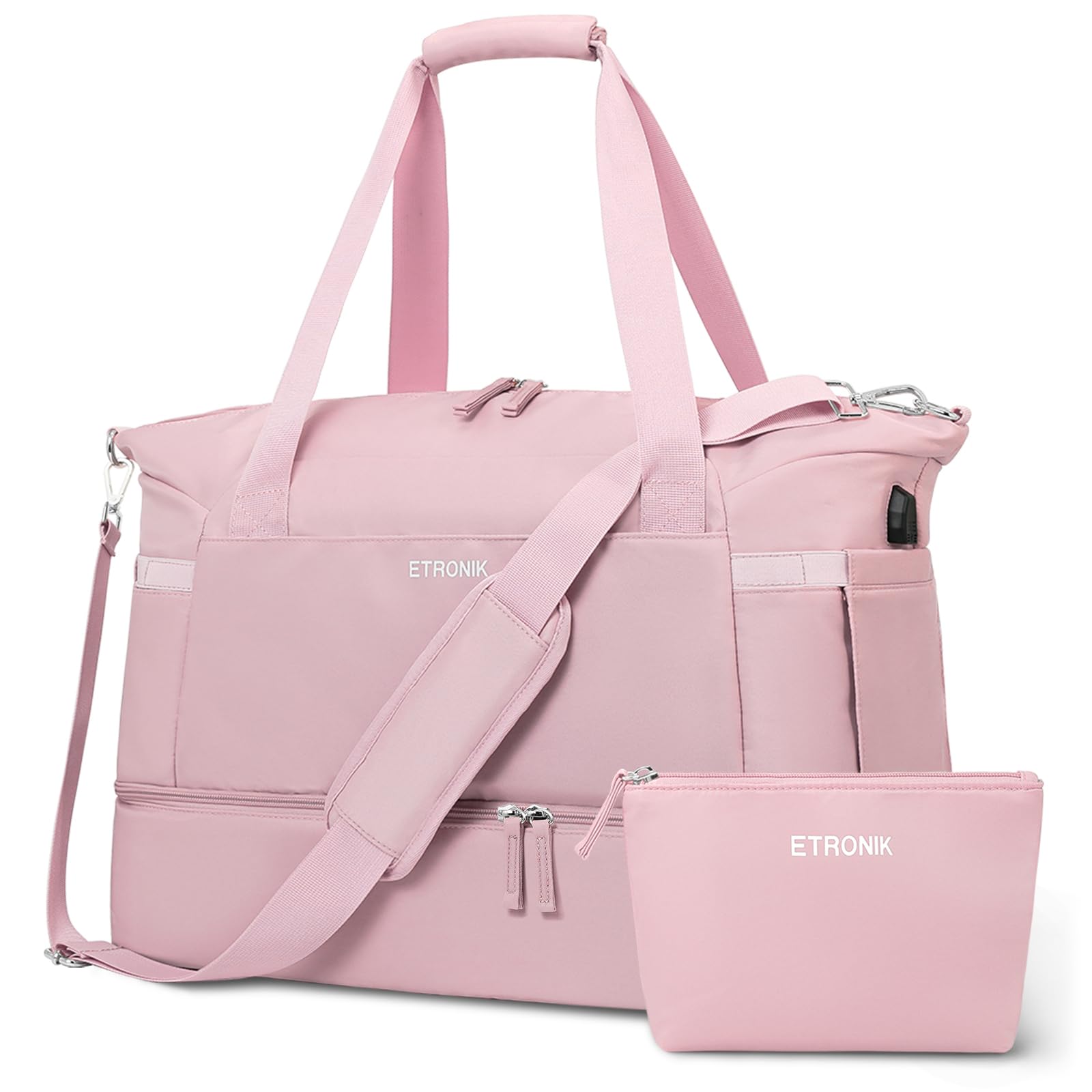 Foto 2 pulgar | Bolsa De Gimnasio Etronik Para Mujer De Fin De Semana Con Compartimento Para Zapatos - Venta Internacional.