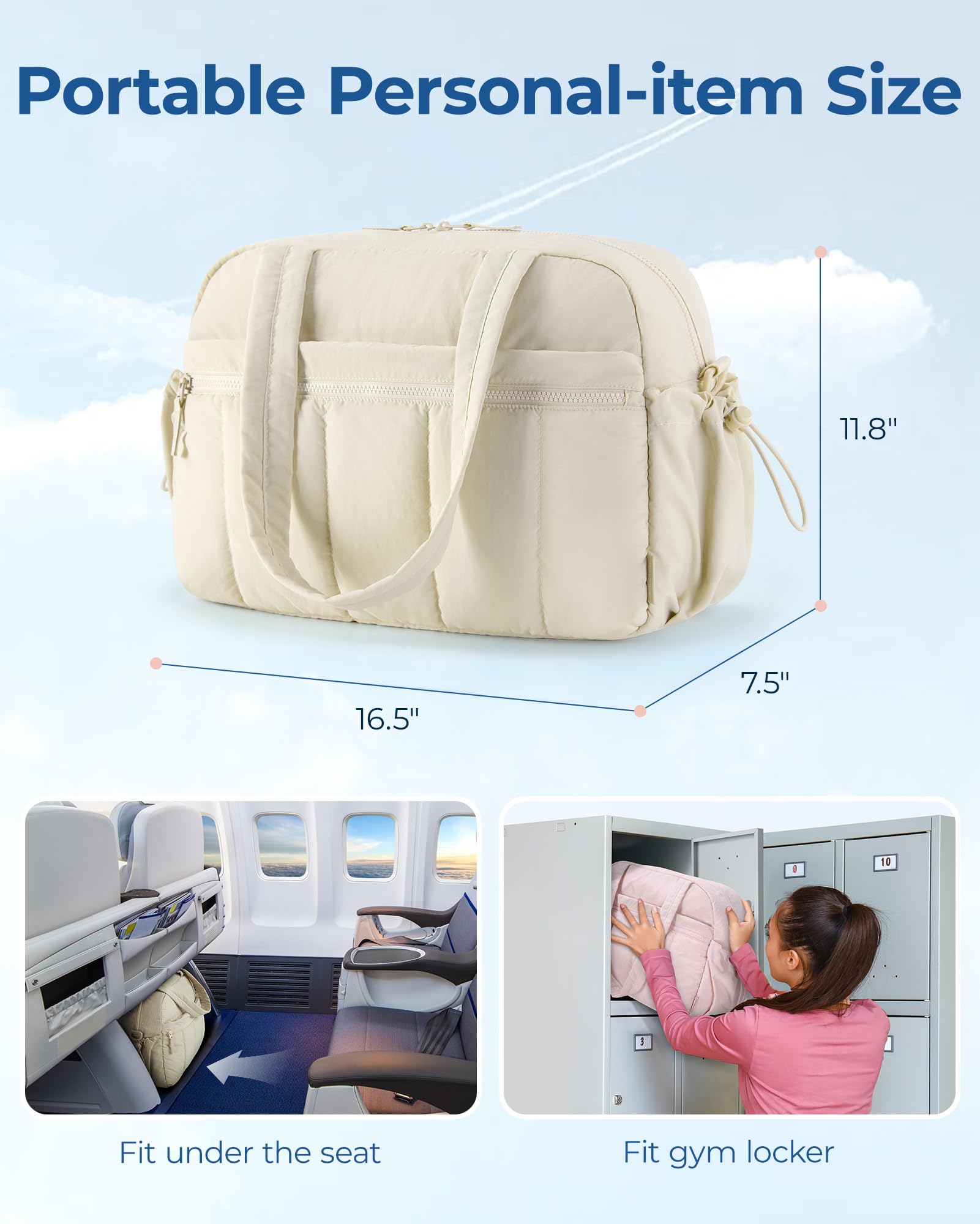 Foto 3 pulgar | Bolsa De Gimnasio Bagsmart Para Mujer Weekender, Resistente Al Agua - Venta Internacional.
