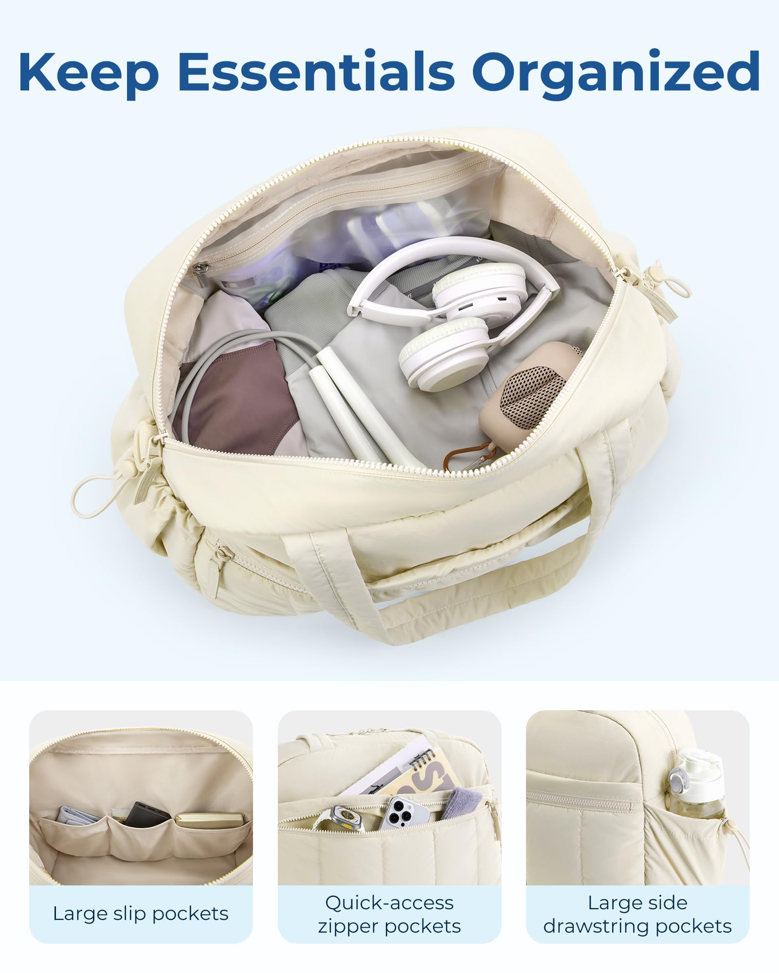 Foto 4 pulgar | Bolsa De Gimnasio Bagsmart Para Mujer Weekender, Resistente Al Agua - Venta Internacional.