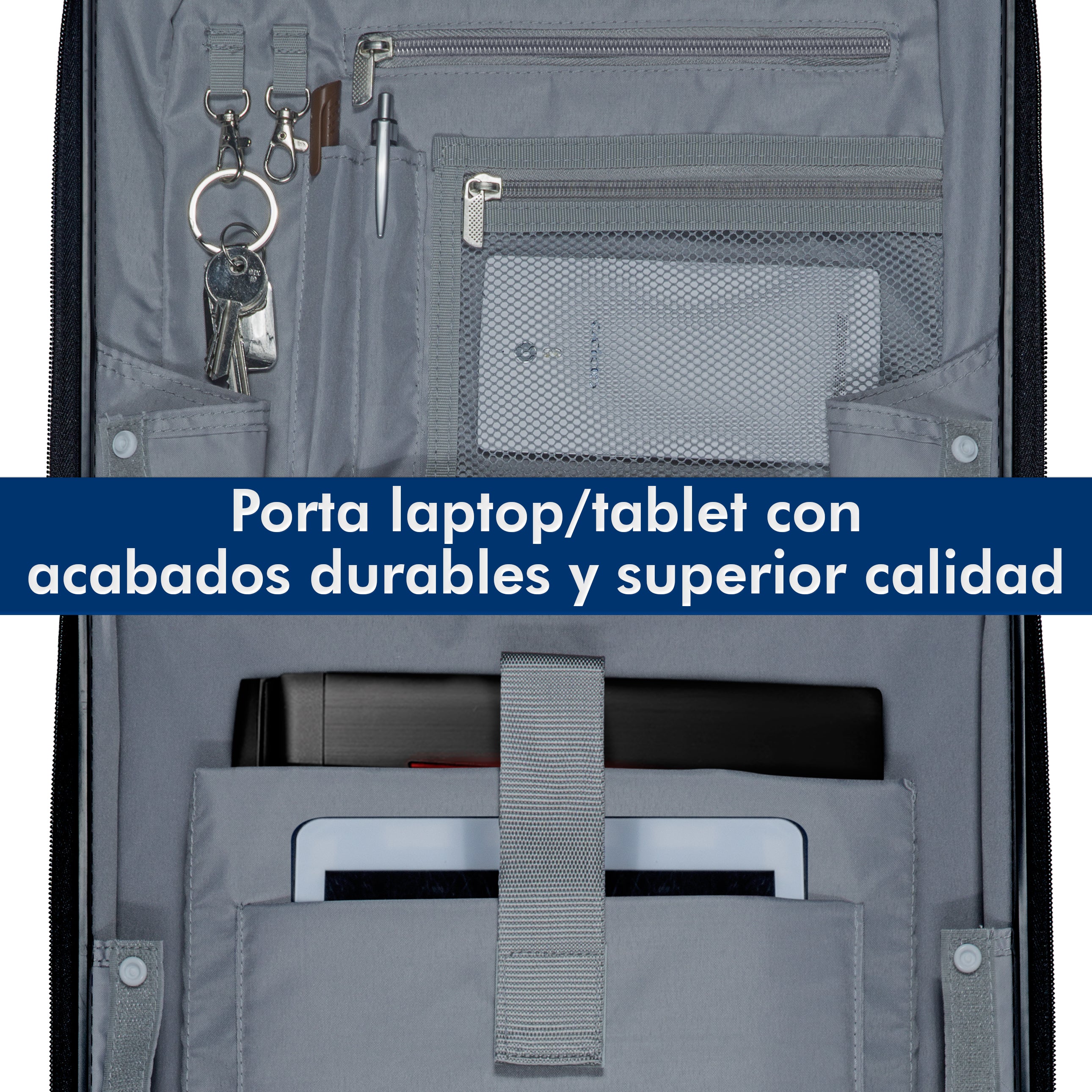 Foto 5 pulgar | Maleta de Mano SQBAGS 20'' 2.0 Azul