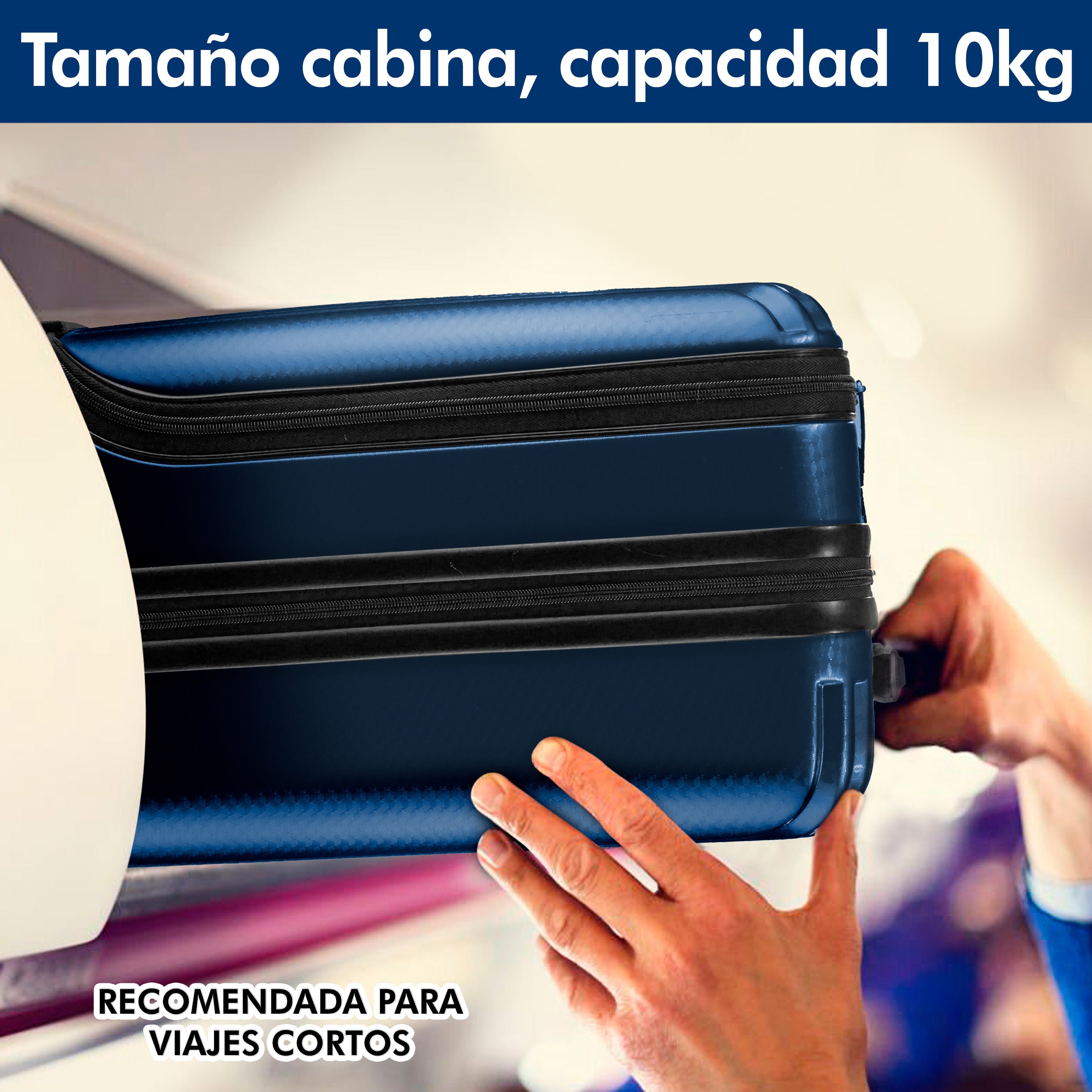 Foto 6 | Maleta de Mano SQBAGS 20'' 2.0 Azul