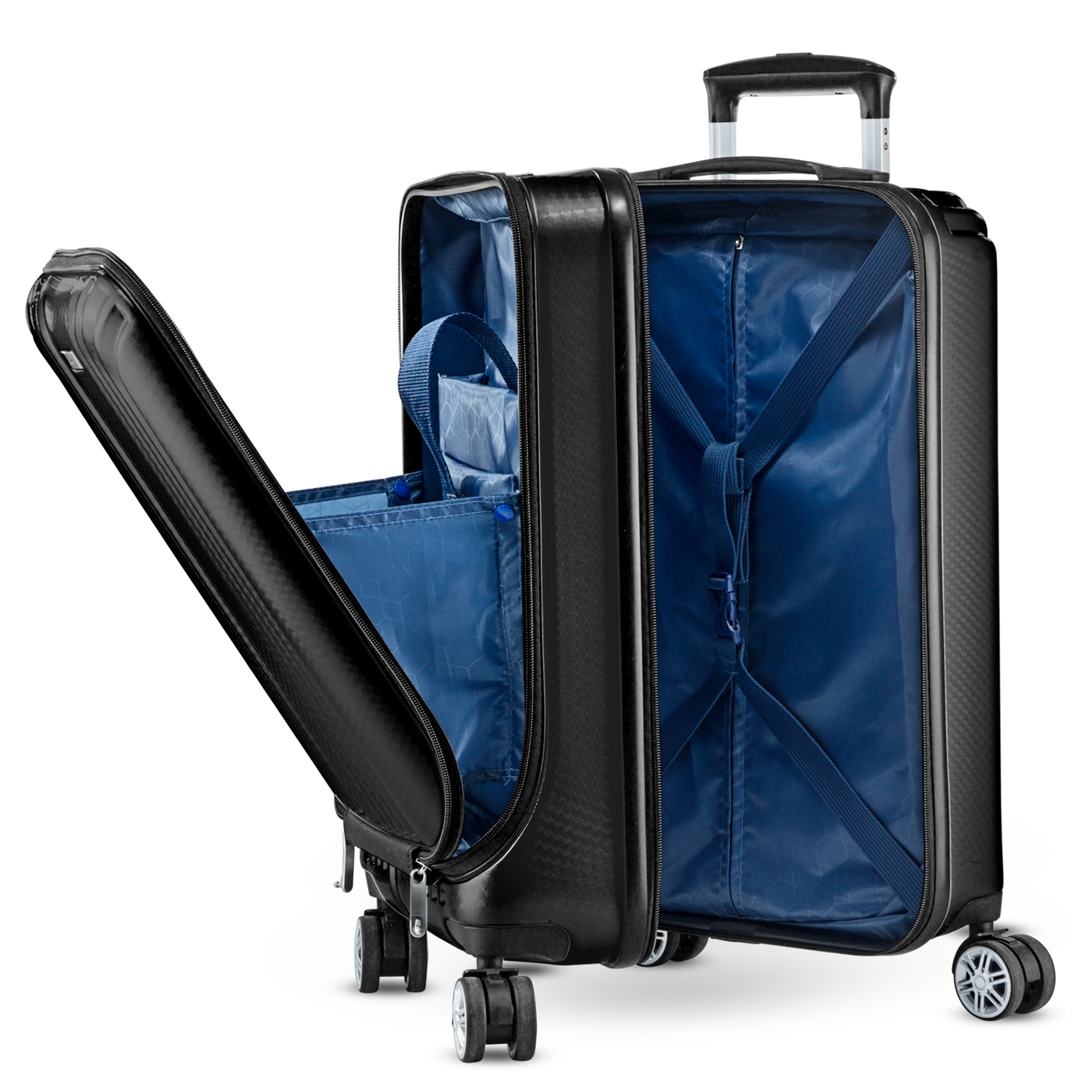 Foto 1 | Maleta con Ruedas Sqbags Negra de 20"