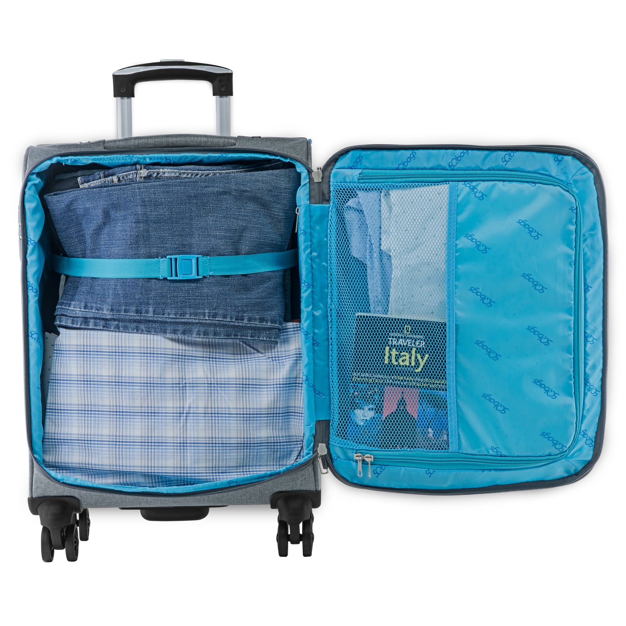 Foto 5 | Maleta De Tela Viva 20'' - Gris