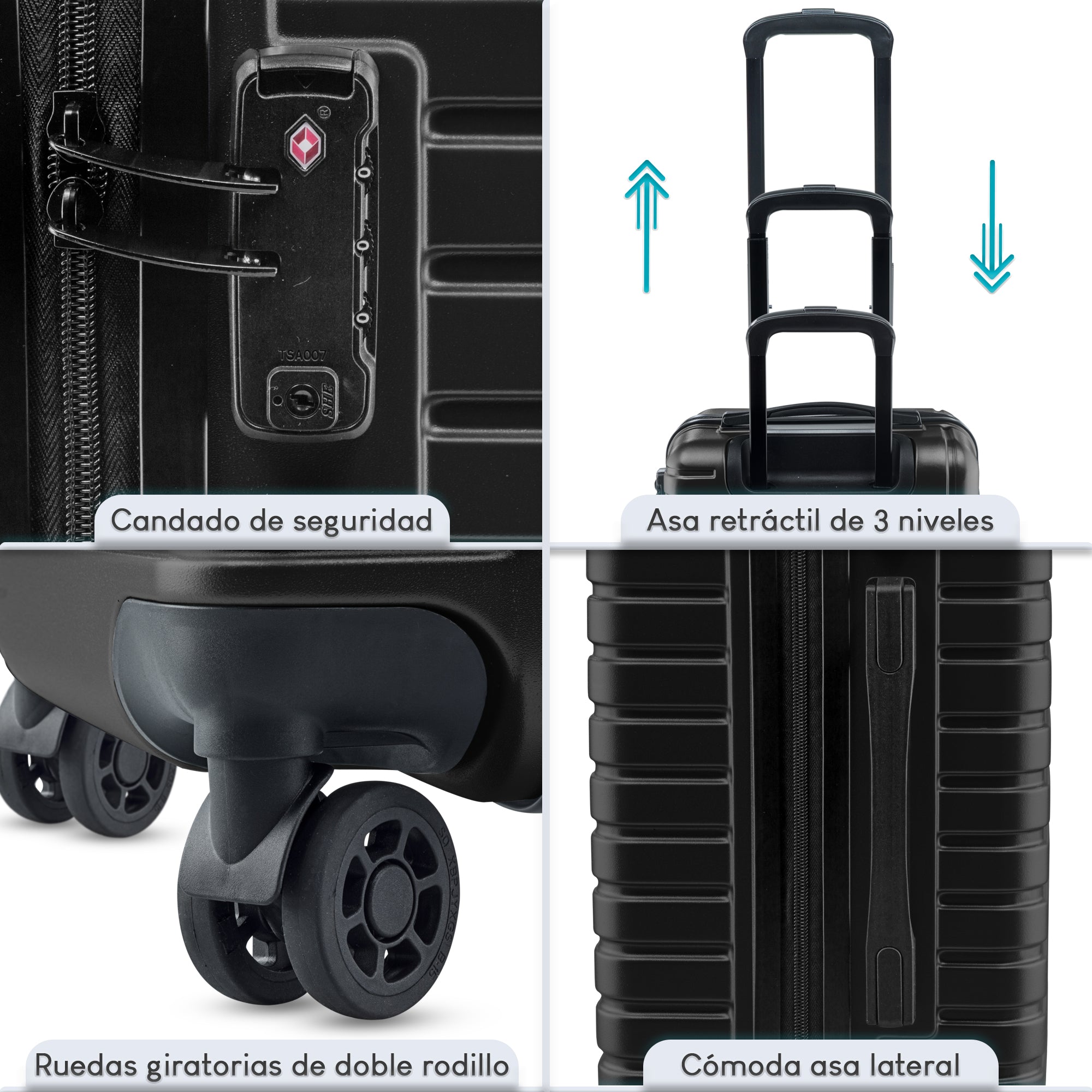 Foto 7 pulgar | Carry On Jet 20” - Negra
