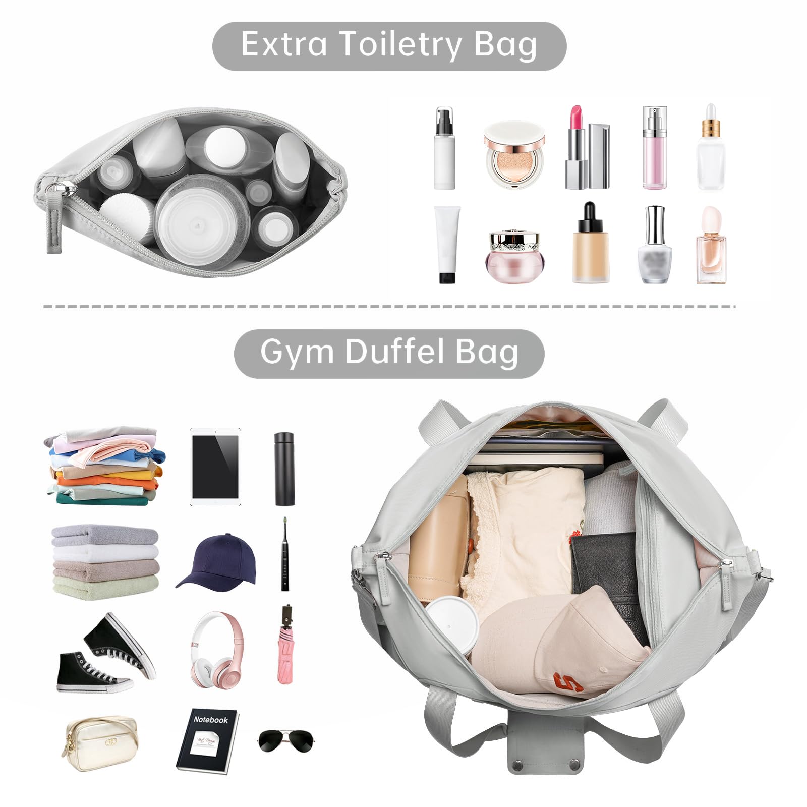 Foto 6 pulgar | Bolsa Deportiva Etronik Gris para Mujer - Venta Internacional