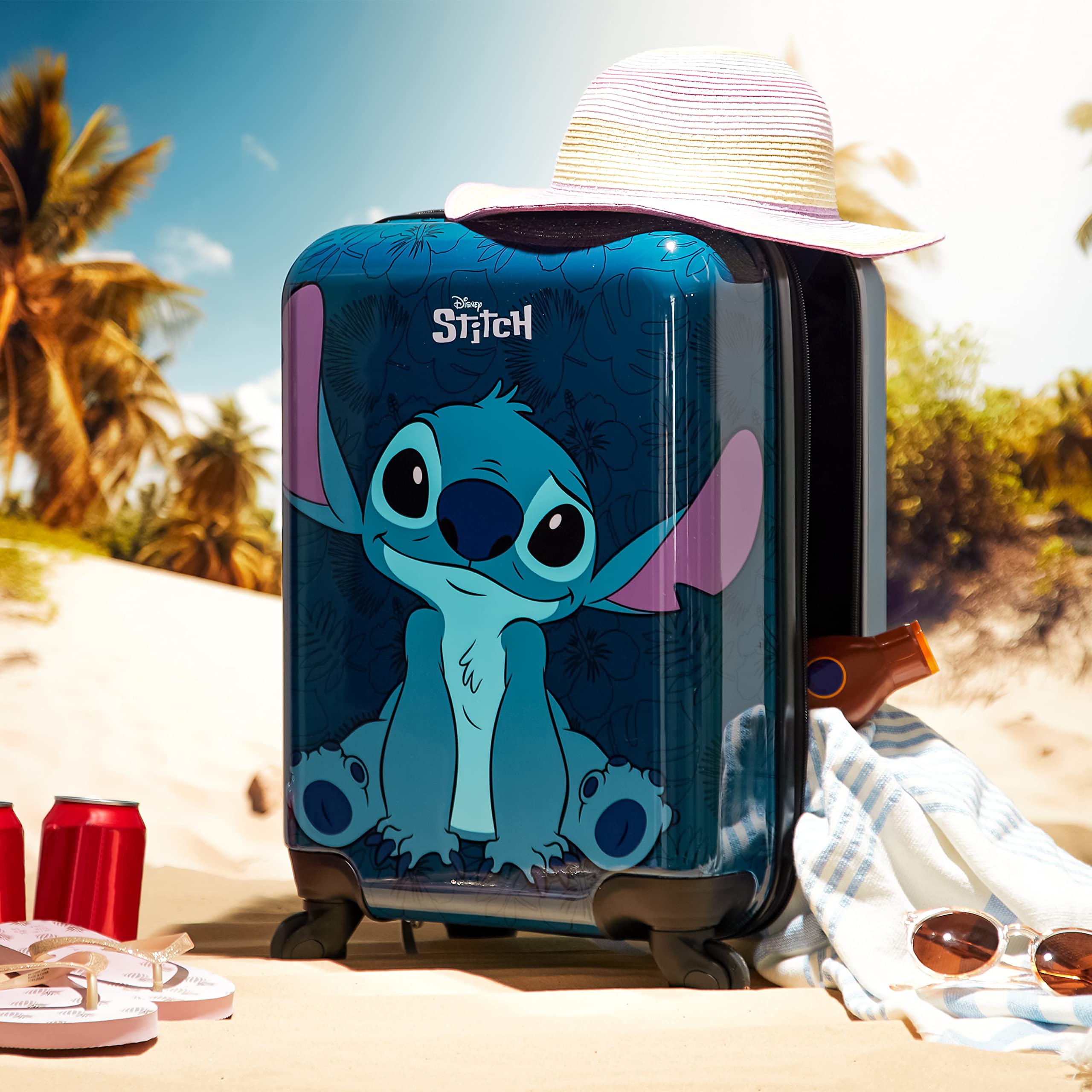 Foto 4 pulgar | Juego De Maletas Disney Stitch Hard Shell De 28 L, 50 L, 91 L Con Ruedas - Venta Internacional.