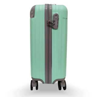 Foto 5 | Kit Maleta De Viaje Más Neceser Zona B, Modelo Vintage, Menta, 18 Pulgadas Carry On Y Neceser, Abs.
