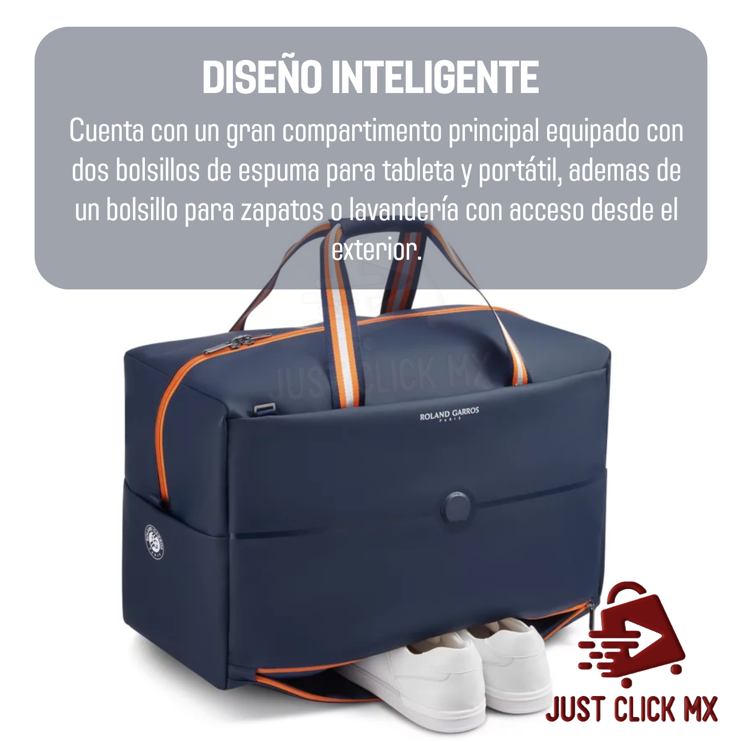 Foto 4 pulgar | Bolso de Viaje Delsey Roland Garros 47 l