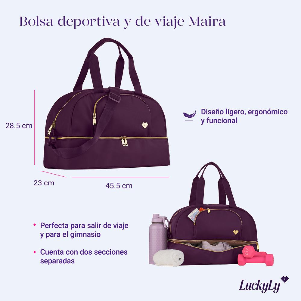 Foto 6 pulgar | Maleta Deportiva Luckyly Violeta