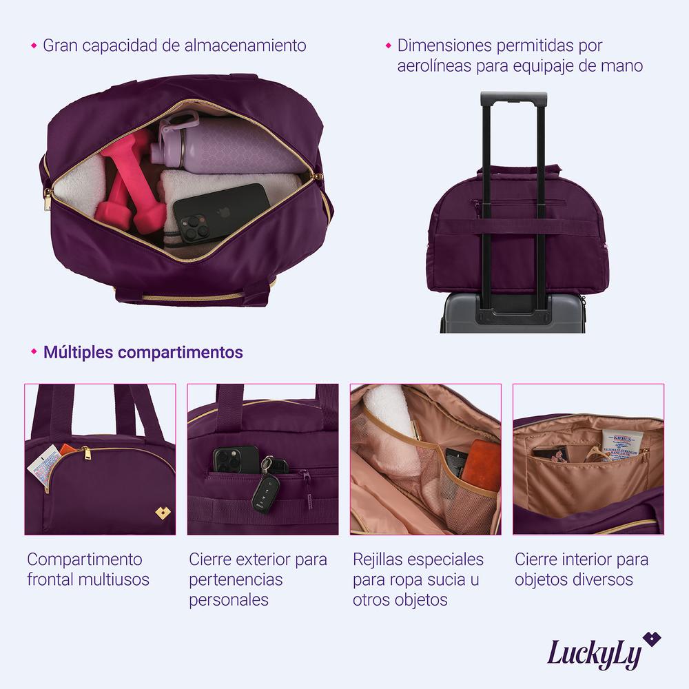 Foto 6 | Maleta Deportiva Luckyly Violeta