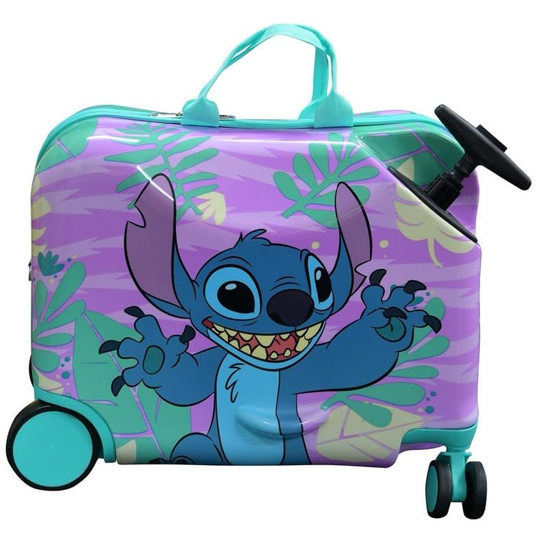 Foto 2 pulgar | Maleta Fast Forward Lilo & Stitch para Niños Carrito Ligero 18 Pulgadas con Asiento - Venta Internacional