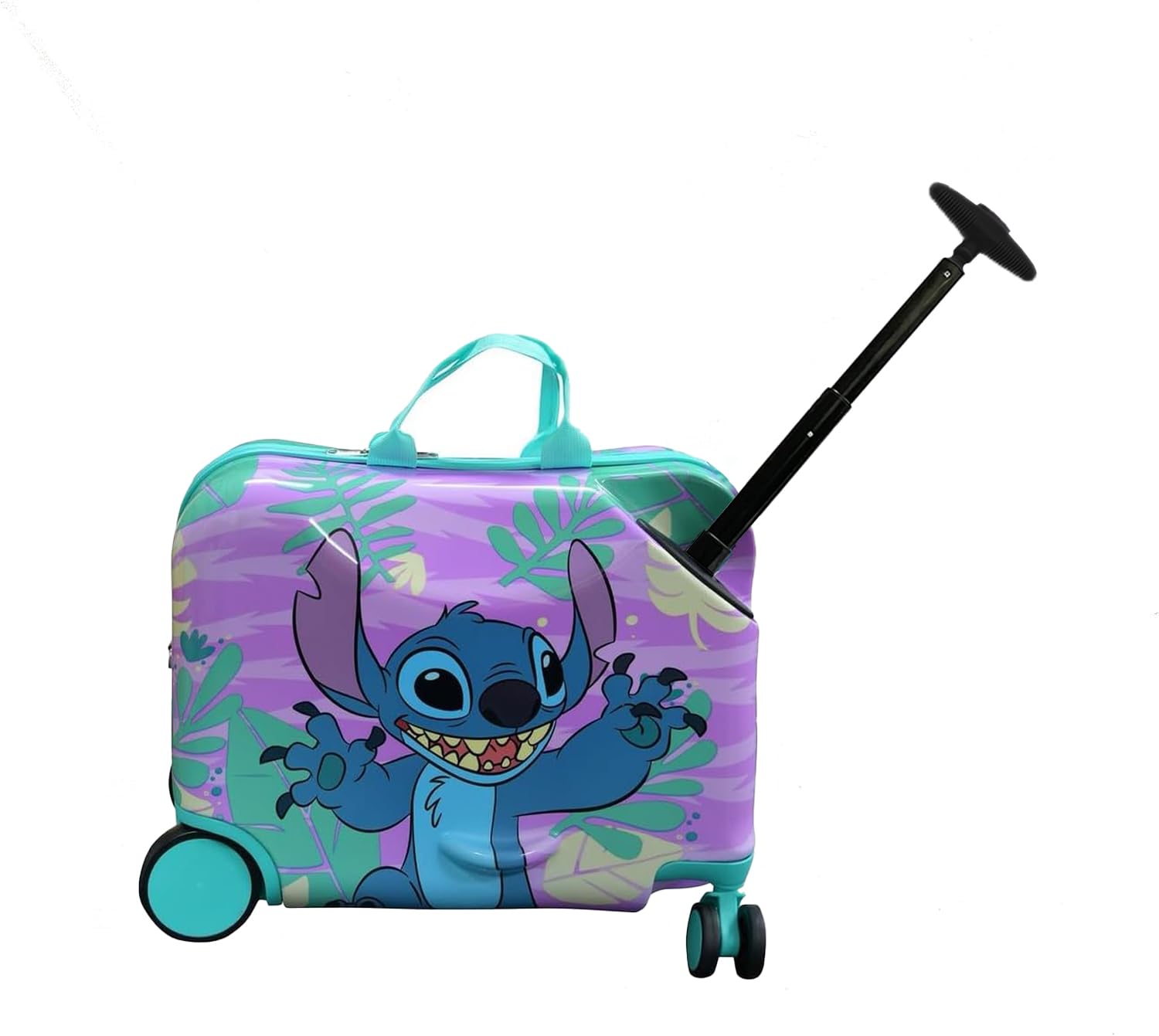 Foto 3 pulgar | Maleta Fast Forward Lilo & Stitch para Niños Carrito Ligero 18 Pulgadas con Asiento - Venta Internacional