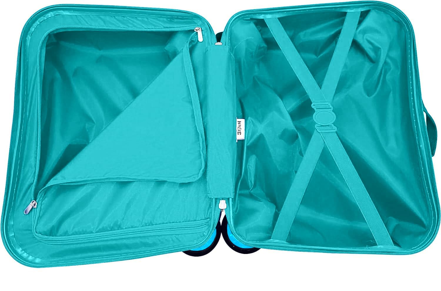 Foto 4 pulgar | Maleta Fast Forward Lilo & Stitch para Niños Carrito Ligero 18 Pulgadas con Asiento - Venta Internacional