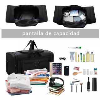 Foto 3 | Gran Capacidad Maleta Deportiva Bolso Fitness Moda Eo Safe Imports Esi-12031 Negro