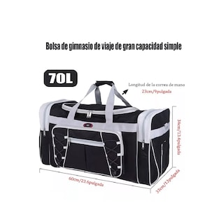 Foto 2 | Maleta Deportiva Gym Grande Eo Safe Imports Esi-14499-1 Negro