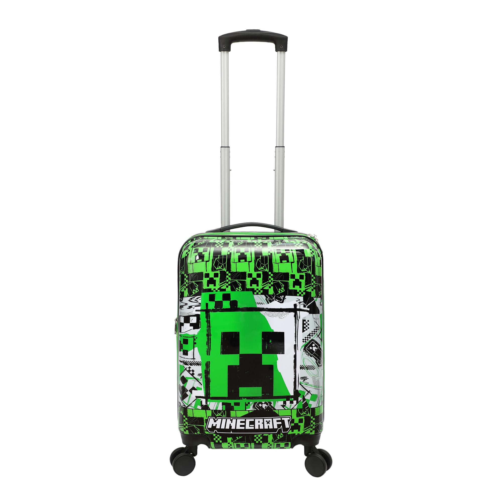 Foto 2 pulgar | Equipaje De Mano Bioworld Minecraft Creeper 50 Cm Con Ruedas - Venta Internacional.