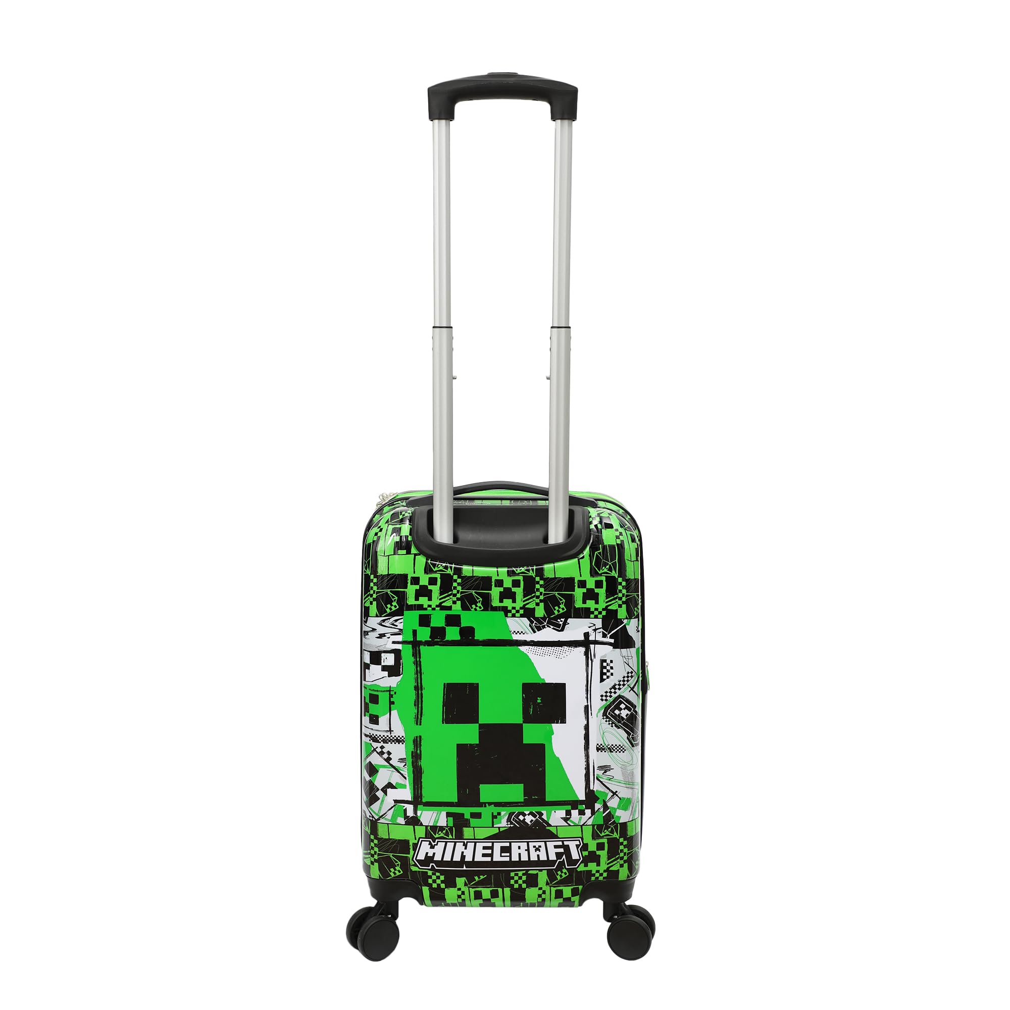 Foto 3 pulgar | Equipaje De Mano Bioworld Minecraft Creeper 50 Cm Con Ruedas - Venta Internacional.