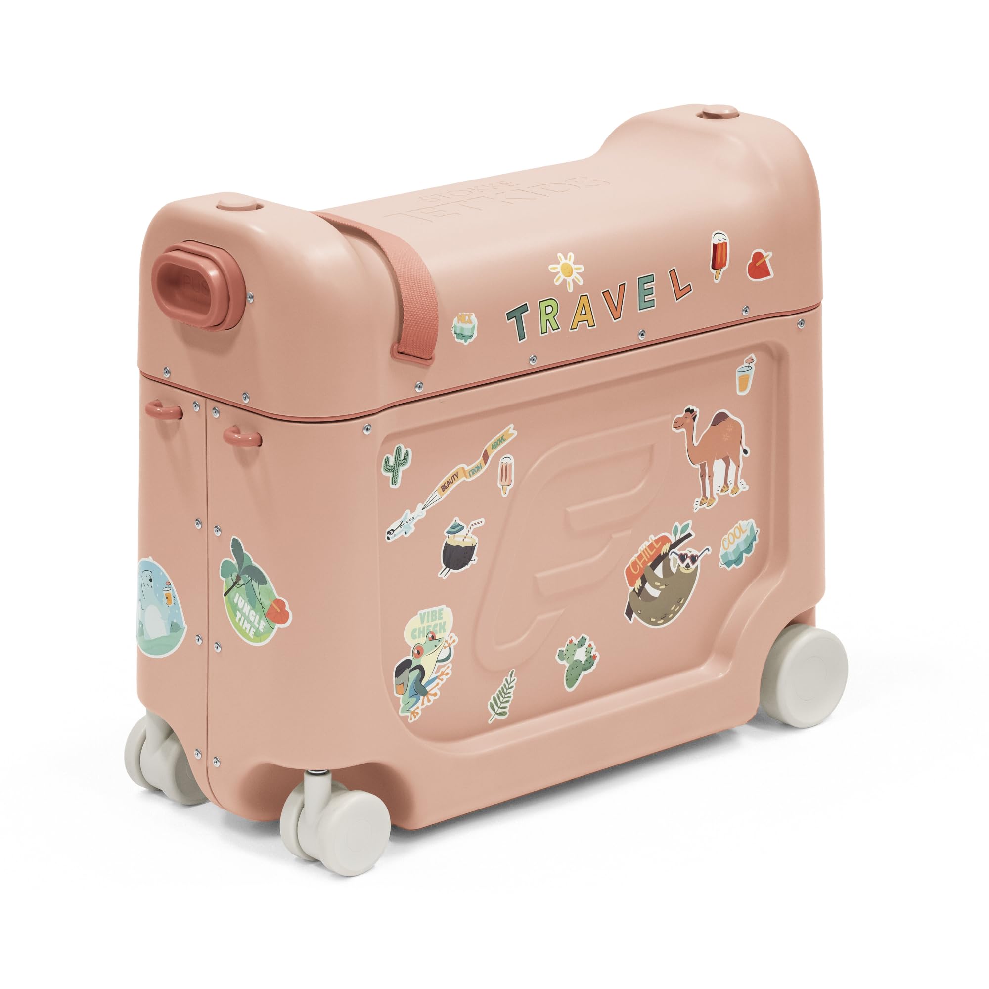 Foto 2 pulgar | Maleta Con Ruedas Stokke Jetkids Bedbox, Color Rosa Coral, De 2 A 7 Años - Venta Internacional.