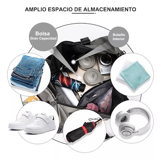 Foto 3 | Maleta Deportiva Impermeable Moda Viaje Bolso Eo Safe Imports Esi-10006 Marrón