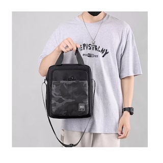 Foto 2 | Bolso Mensajero Bandolera Hombre Gran Capacidad,1 Billetera Eo Safe Imports Esi-8395-1 Negro