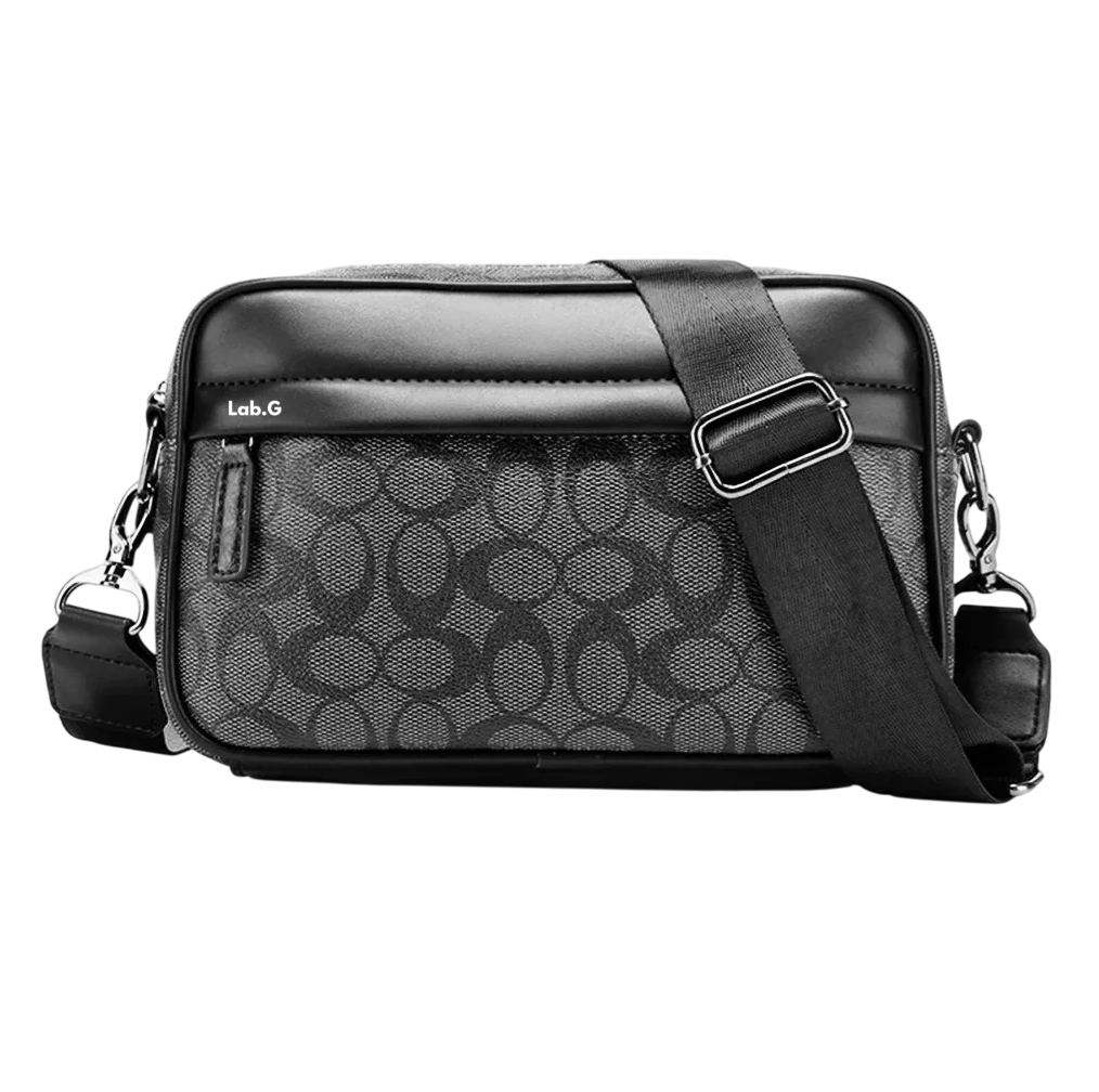 Foto 2 pulgar | Bolso Para Hombre Crossbody Bandolera Maletin Moda Casual Cuadros Negro