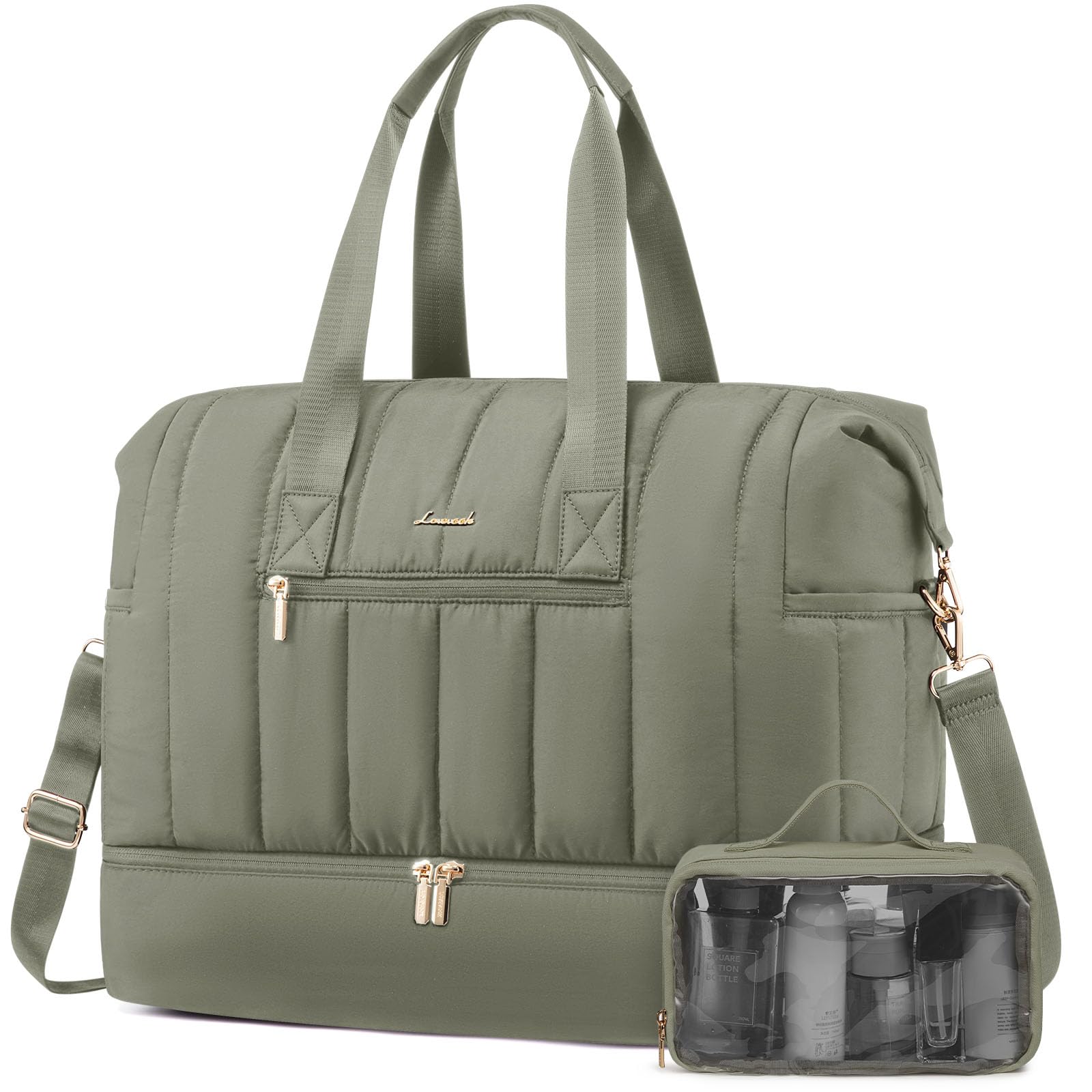 Foto 2 pulgar | Bolsa De Viaje Lovevook Puffer Weekender 42 L Con Compartimento Para Zapatos - Venta Internacional.