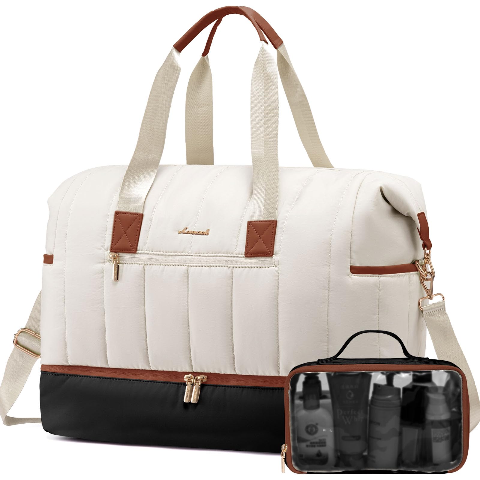 Foto 2 pulgar | Bolsa De Viaje Lovevook Puffer Weekender 42 L Con Compartimento Para Zapatos - Venta Internacional.