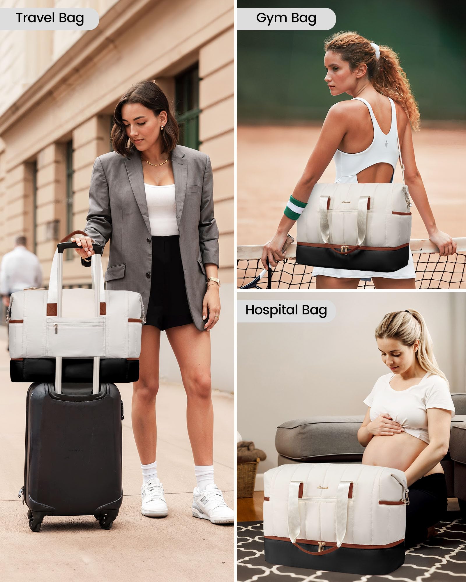 Foto 8 pulgar | Bolsa De Viaje Lovevook Puffer Weekender 42 L Con Compartimento Para Zapatos - Venta Internacional.