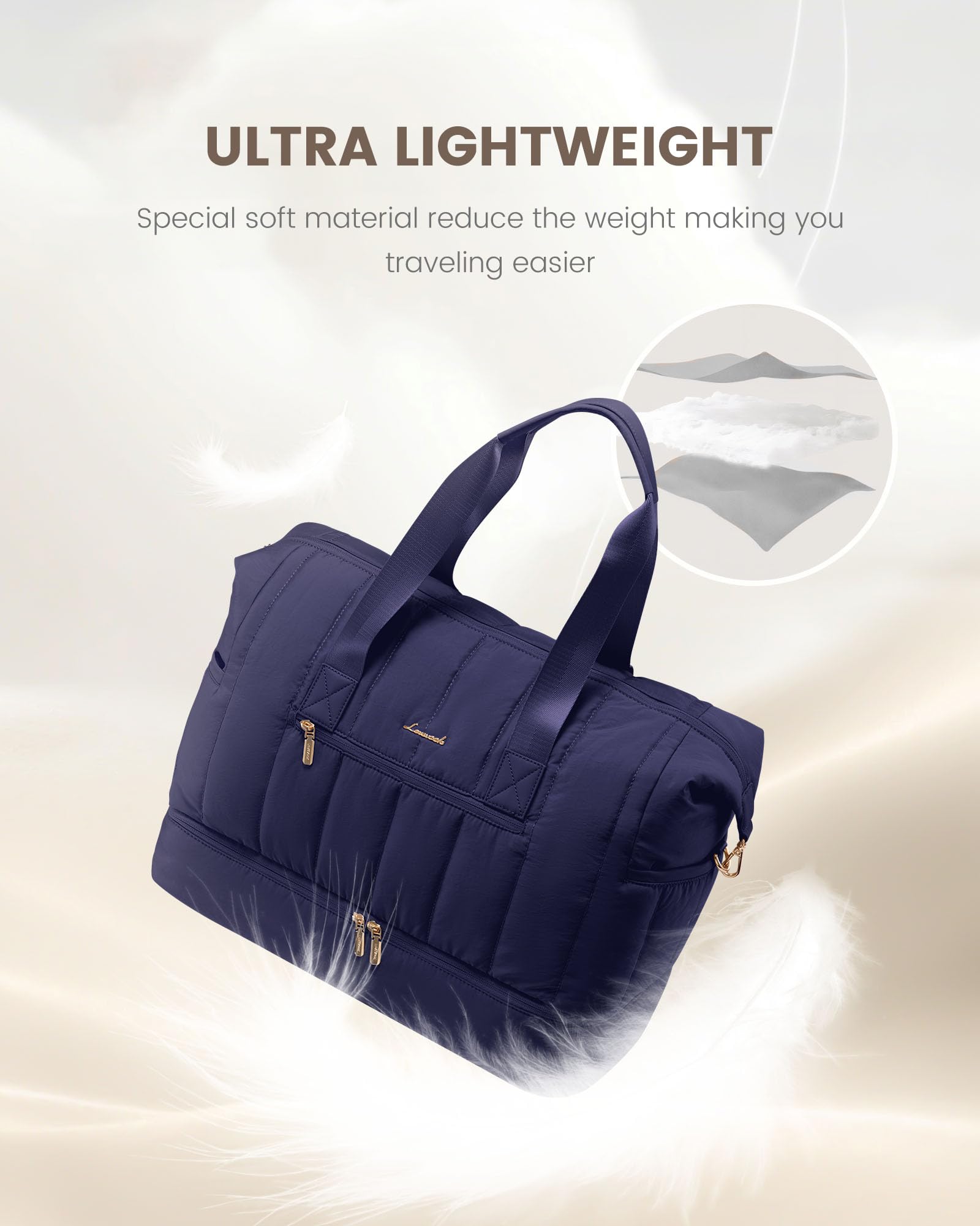 Foto 3 pulgar | Bolsa De Viaje Lovevook Puffer Weekender 42 L Con Compartimento Para Zapatos - Venta Internacional.