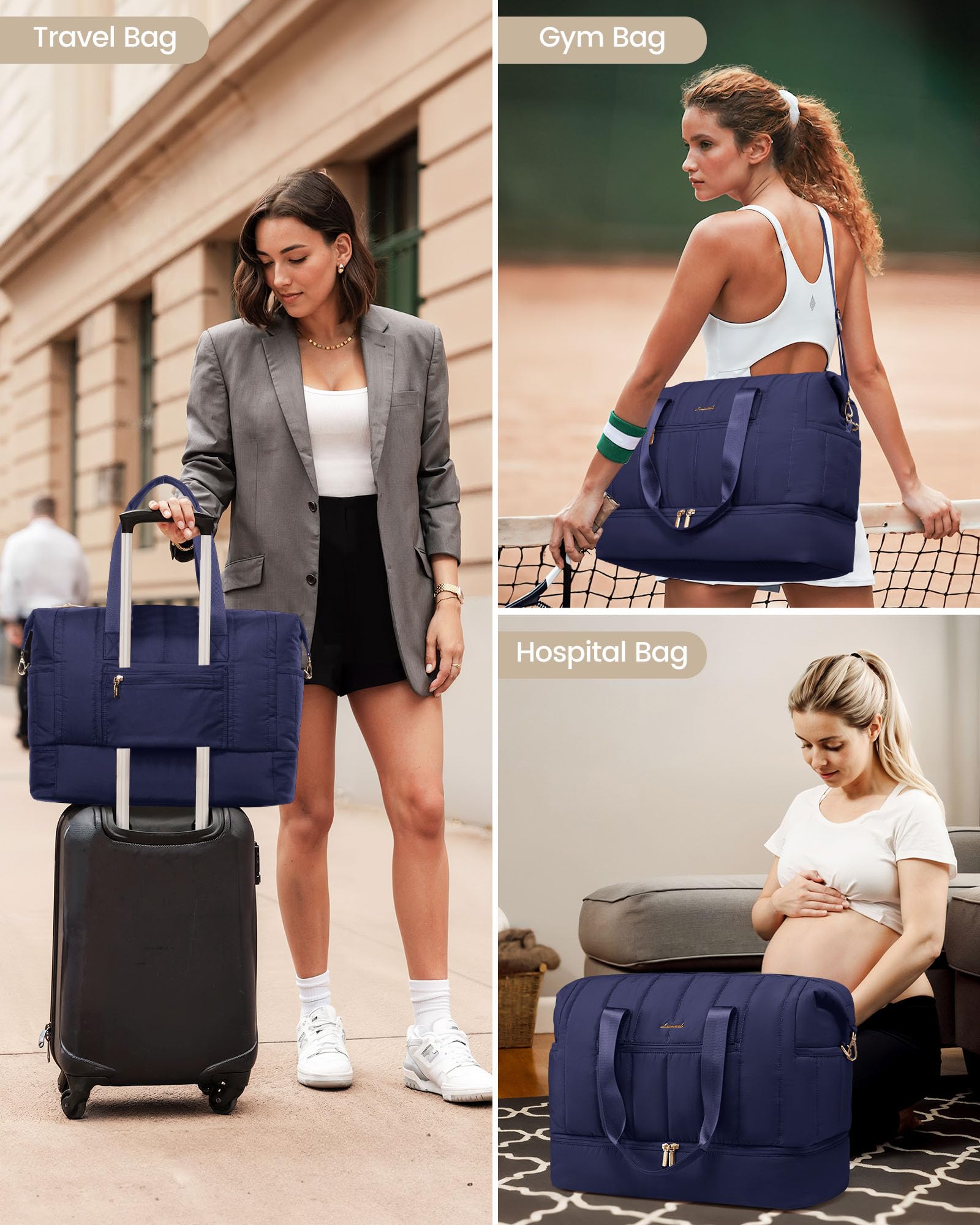 Foto 8 pulgar | Bolsa De Viaje Lovevook Puffer Weekender 42 L Con Compartimento Para Zapatos - Venta Internacional.