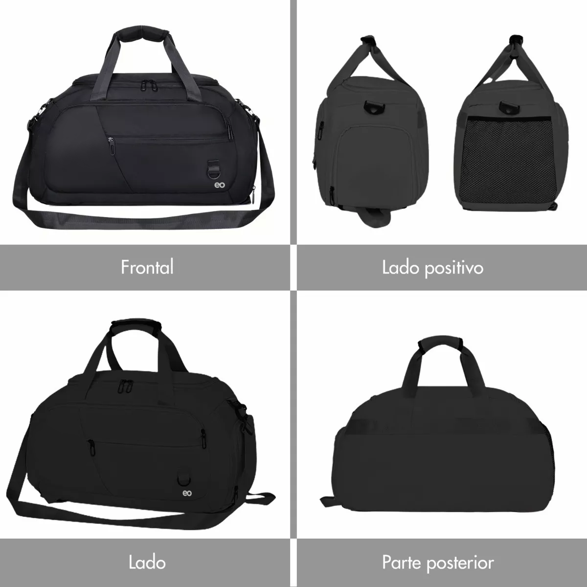 Foto 4 pulgar | Maletas Viaje Bolso Deportivo Para Gym Viaje Mochila Dama Eo Safe Imports Esi-11464-1 Negro
