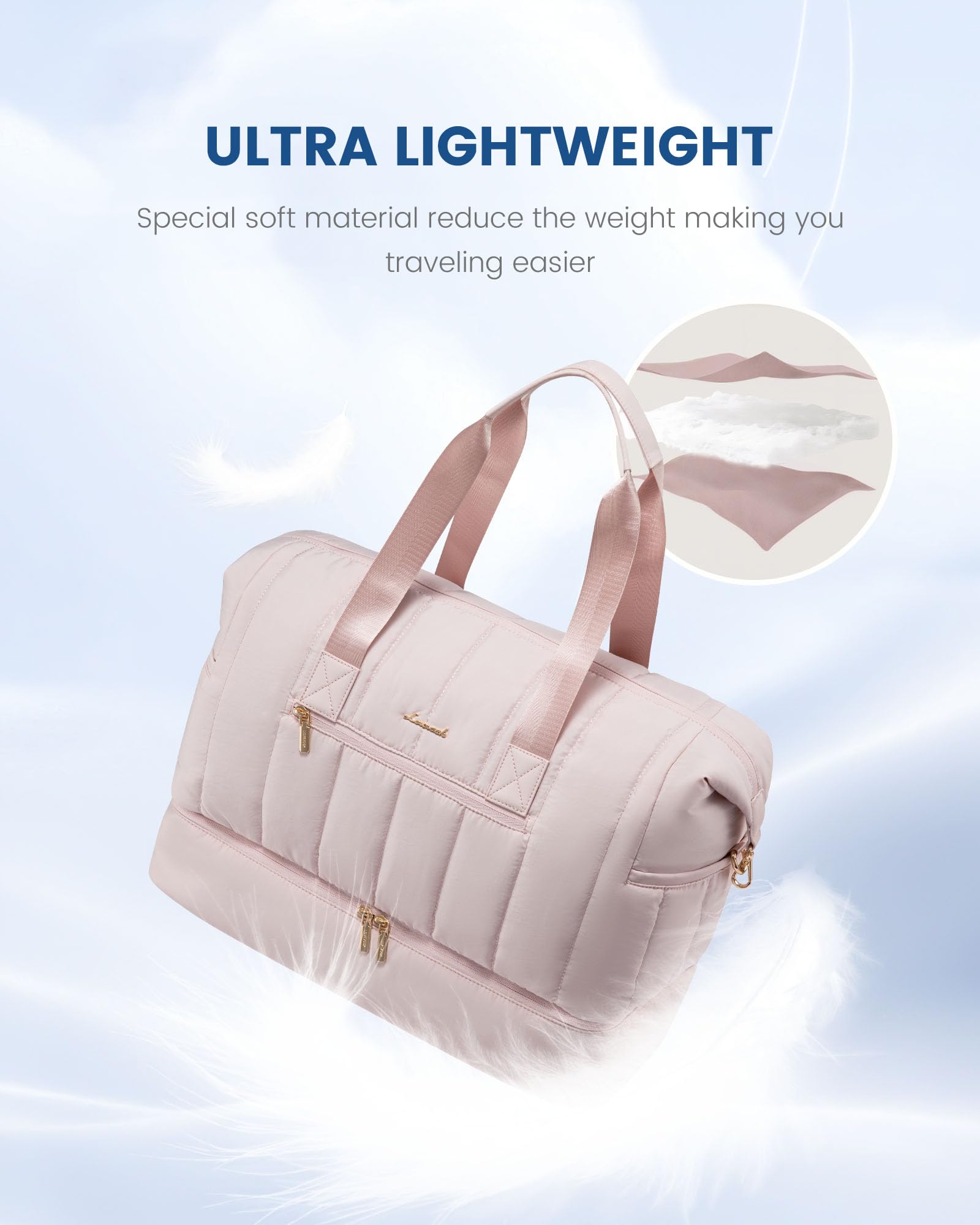 Foto 3 pulgar | Bolsa De Viaje Lovevook Puffer Weekender 42 L Con Compartimento Para Zapatos - Venta Internacional.