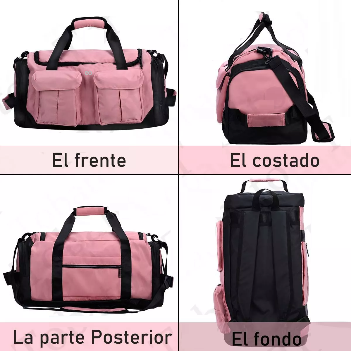 Foto 3 pulgar | Maleta Deportiva Bolsa Gym Viaje Fitness Eo Safe Imports Esi-12806-1 Rosa