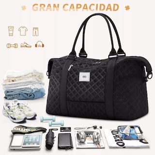 Foto 3 | Maleta Deportiva Mujer Impermeable Bolsa Para Gym Eo Safe Imports Esi-14066-1 Negro