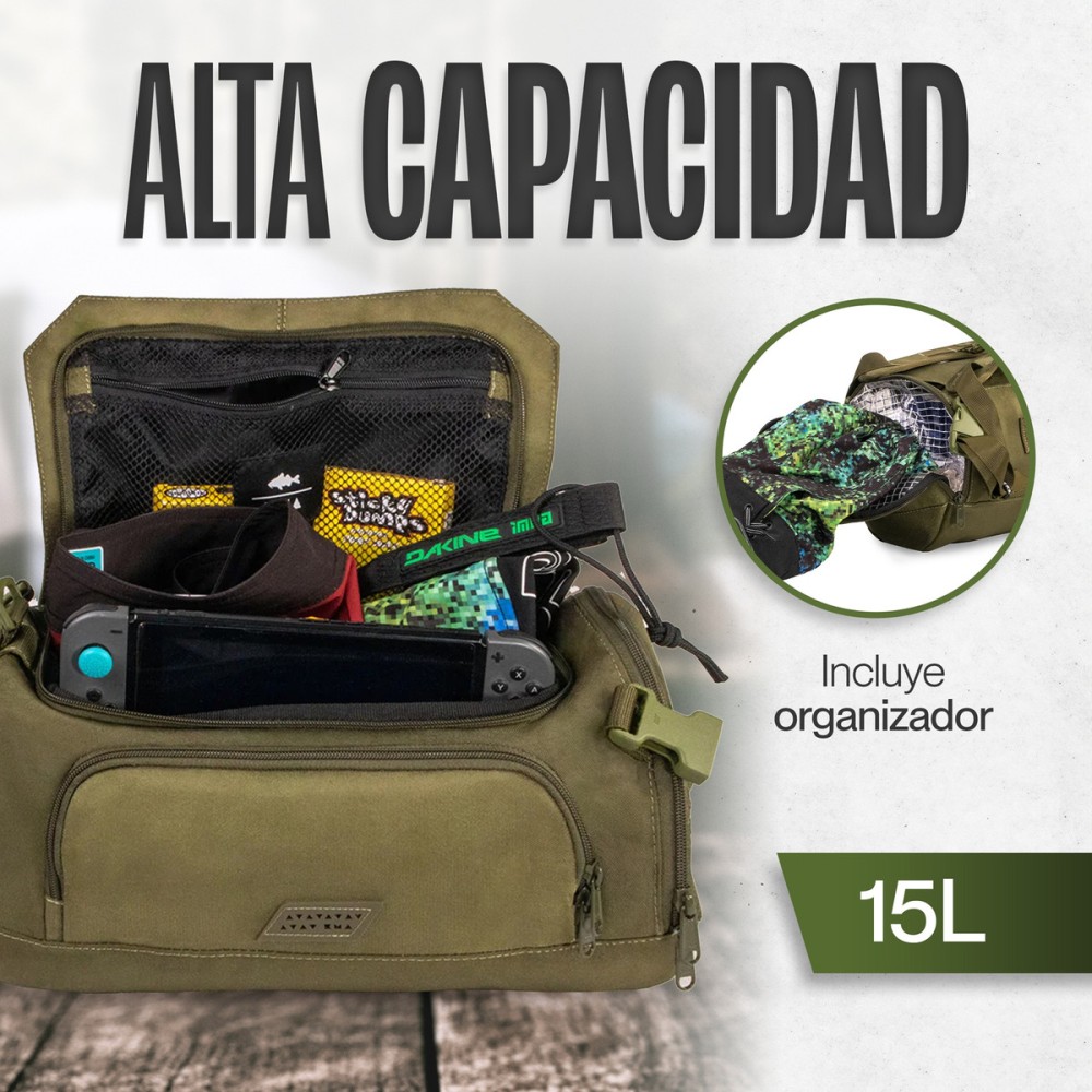 Foto 4 | Duffle Mochila Dry Outdoor Kma 15l Color Verde Versátil