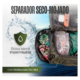 Foto 5 | Duffle Mochila Dry Outdoor Kma 15l Color Verde Versátil
