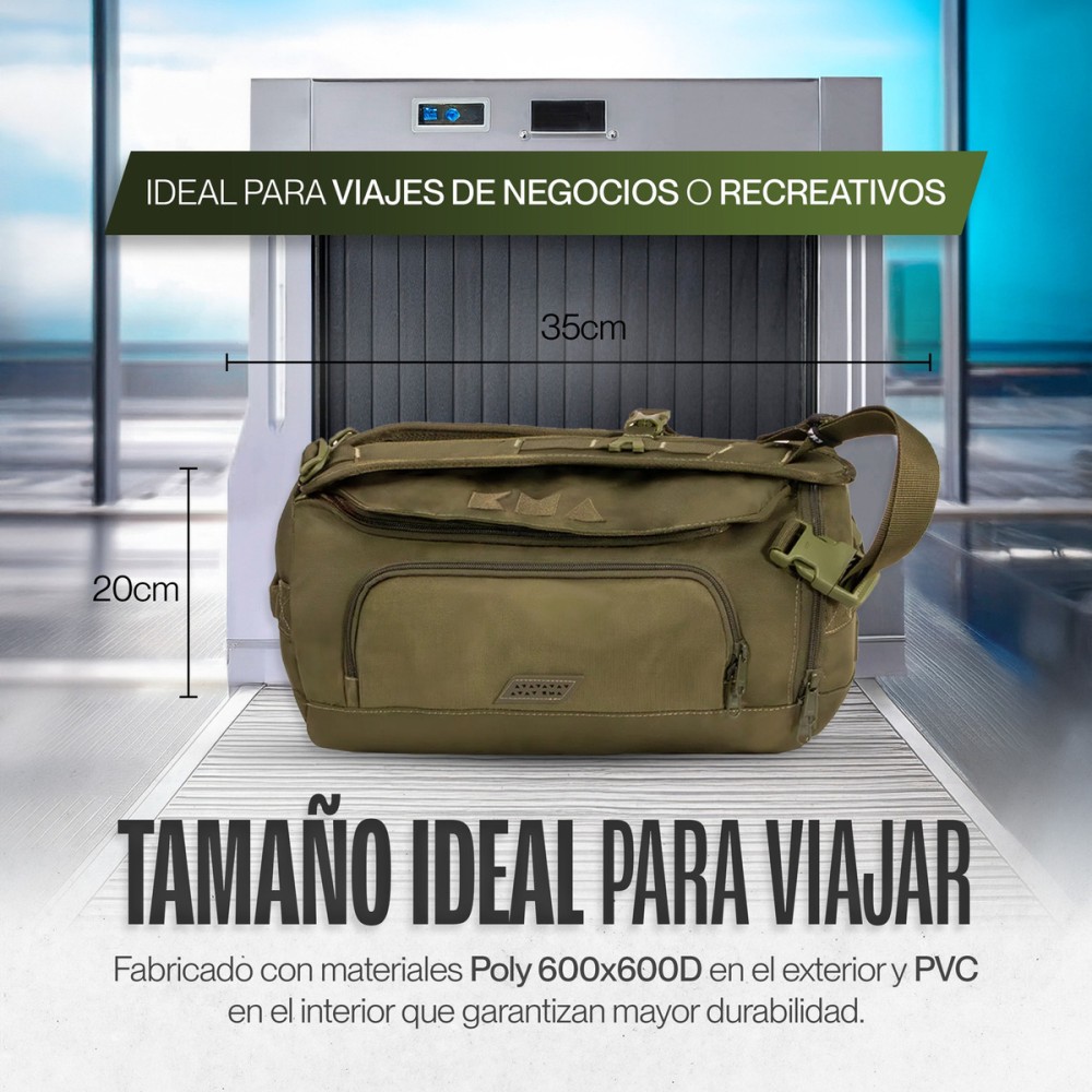 Foto 8 pulgar | Duffle Mochila Dry Outdoor Kma 15l Color Verde Versátil