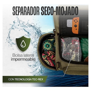 Foto 5 | Duffle Mochila Dry Outdoor Kma 30l Color Verde Versátil