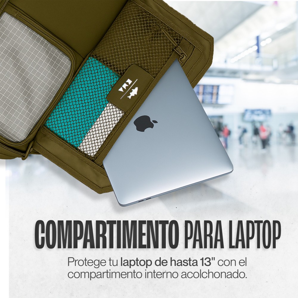 Foto 7 pulgar | Duffle Mochila Dry Outdoor Kma 30l Color Verde Versátil