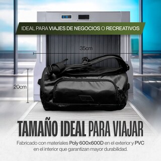Foto 7 | Duffle Mochila Dry Outdoor Kma 15l Color Negro Impermeable