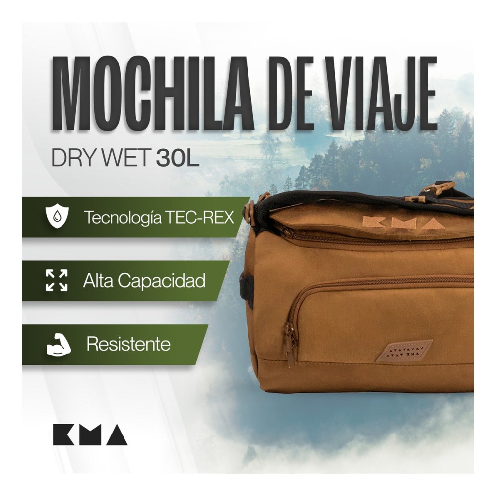 Foto 4 pulgar | Duffle Mochila Dry Outdoor Kma 30l Color Amarillo Versátil